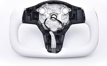 テスラ モデル3 Y 用　ヨークハンドル本体のみ　ホワイト テスラ モデル3 Y 用 ヨークハンドル本体のみ ホワイト Amazon